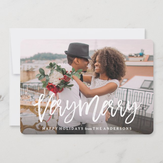 Mycket merry julkort (Framsida)