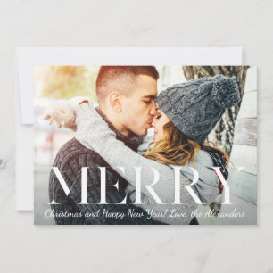 Mycket Merry Rustik Julkort för Foto