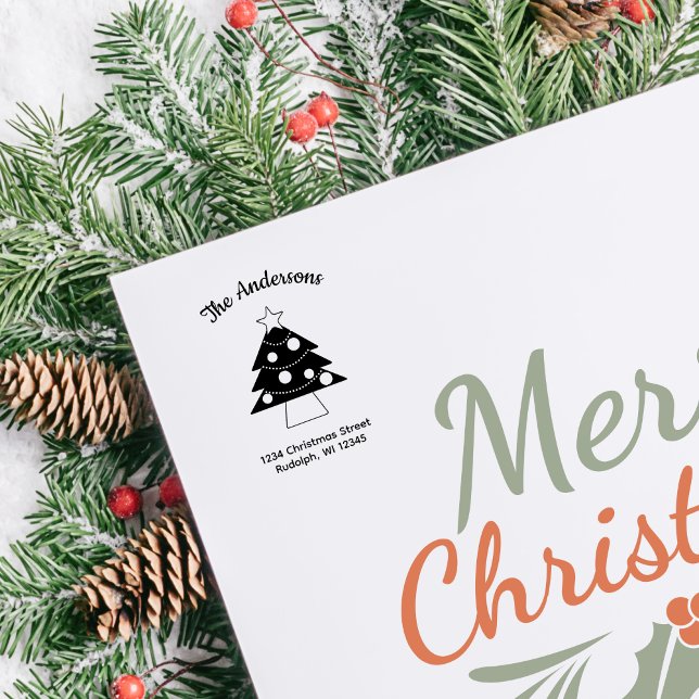 Mycket merry Starlight Julgran Självfärgande Stämpel (Skapare uppladdad)