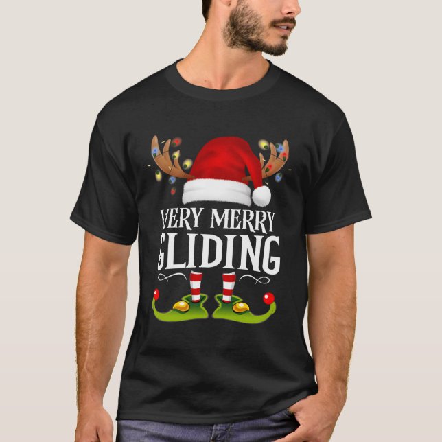 Mycket merry X-Mas Gliding T Shirt (Framsida)