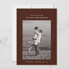 Mycket minimal enkel foto spara datumet