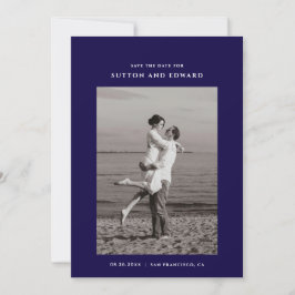 Mycket minimalistisk enkel foto spara datumet