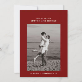 Mycket minimalistisk enkel foto spara datumet