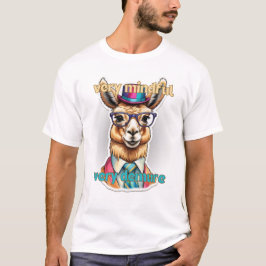 Mycket minutiös Llama T Shirt
