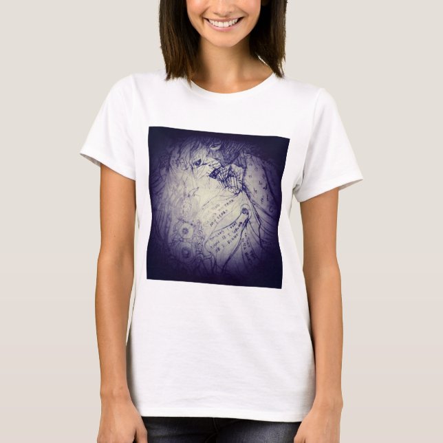 Mycket mörk efter mig t shirt (Framsida)