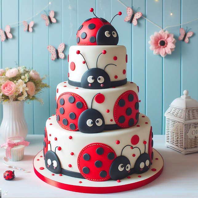 MYCKET NYCKELPIGA BARNS FÖDELSEDAG CAKE KORT (Skapare uppladdad)