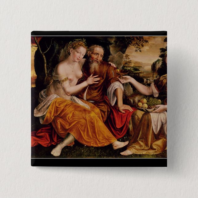 Mycket och hans döttrar, c.1565 knapp (Framsida)