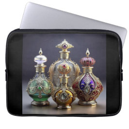 Mycket ornat Baroque Stil Parfym Flaskor Laptop Fodral