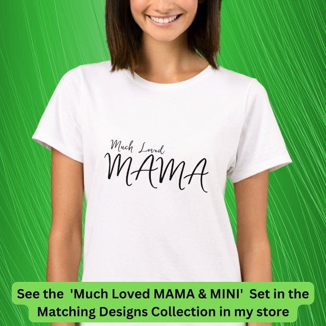 Mycket överbliven MAMMA som matchar Mamma Baby Chi T Shirt (Skapare uppladdad)