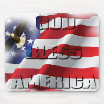 Mycket patriotisk amerikansk Flagga Välsigna dig A