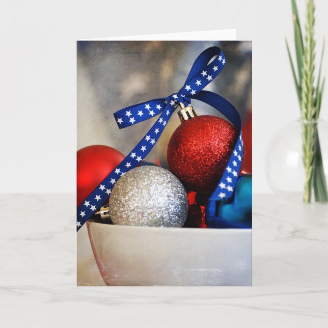 Mycket patriotisk jul helgkort (Framsida)