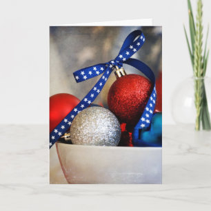 Mycket patriotisk jul helgkort