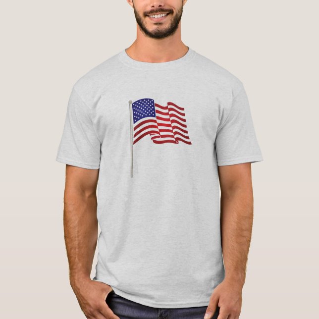 Mycket patriotiskt flaggtryck och,...vi håller des tröja (Framsida)