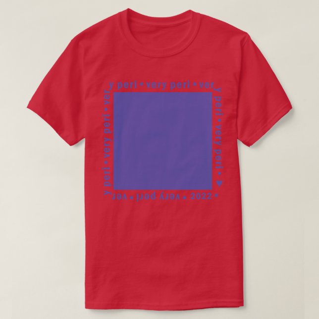 Mycket Peri Färg under 2022 års Swatch Periwinkle T Shirt (Design framsida)