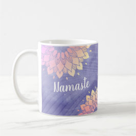 Mycket Peri Lila Yoga Instructor Ro Guld Mandala Kaffemugg