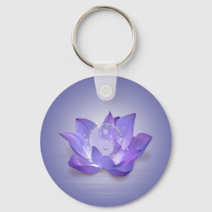 Mycket Peri Lotus och Yin Yang Nyckelring