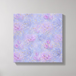 Mycket peri Watercolor,Ro,Tulips Canvastryck