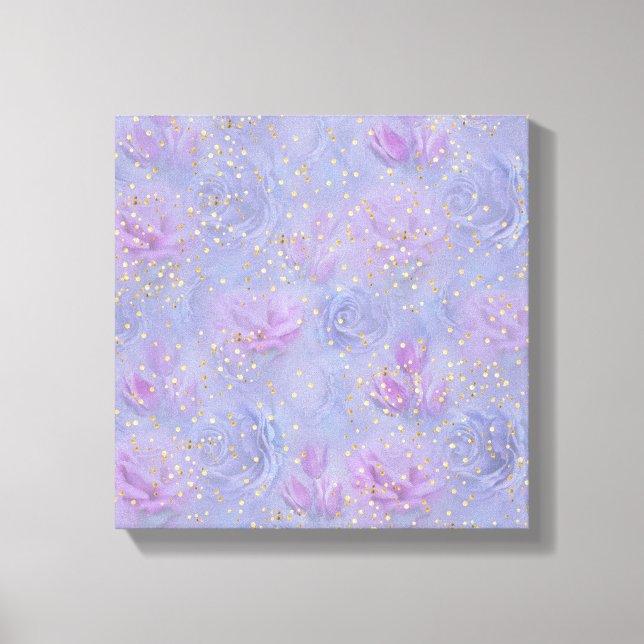 Mycket peri Watercolor,Ro,Tulips Canvastryck (Framsida)