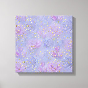 Mycket peri Watercolor,Ro,Tulips Canvastryck