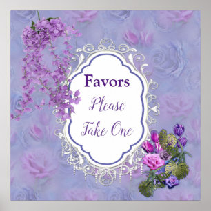 Mycket peri Watercolor,Ro,Tulips Poster