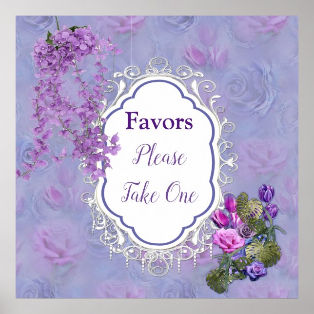 Mycket peri Watercolor,Ro,Tulips Poster (Framsidan)