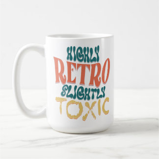 Mycket Retro, Lite Giftig, Vintage Typografi Kaffemugg