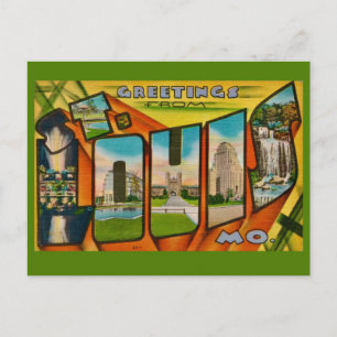 Mycket retro St Louis vykort