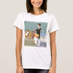Mycket Rik Hund Rolig Tee Shirt