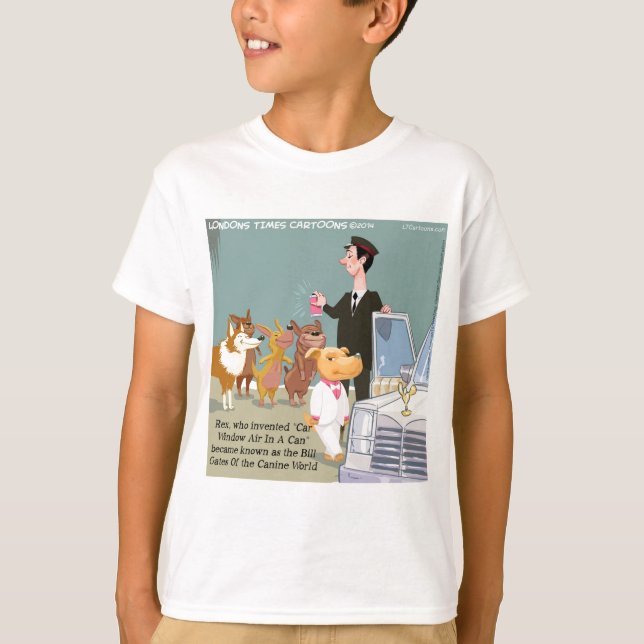 Mycket Rik Hund Rolig Tee Shirt (Framsida)