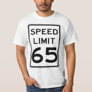 Mycket Roligt 65 MPH-hastighetsbegränsning - tecke T Shirt