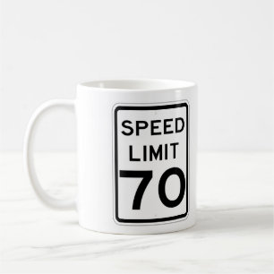 Mycket Roligt 70 MPH vägskylt Kopp