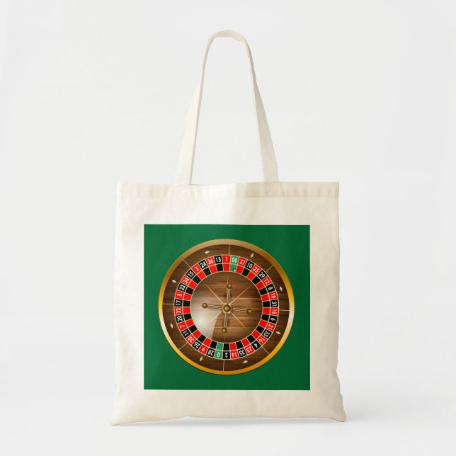Mycket Roligt American Roulette Wheel Image Tote b Tygkasse (Framsidan)