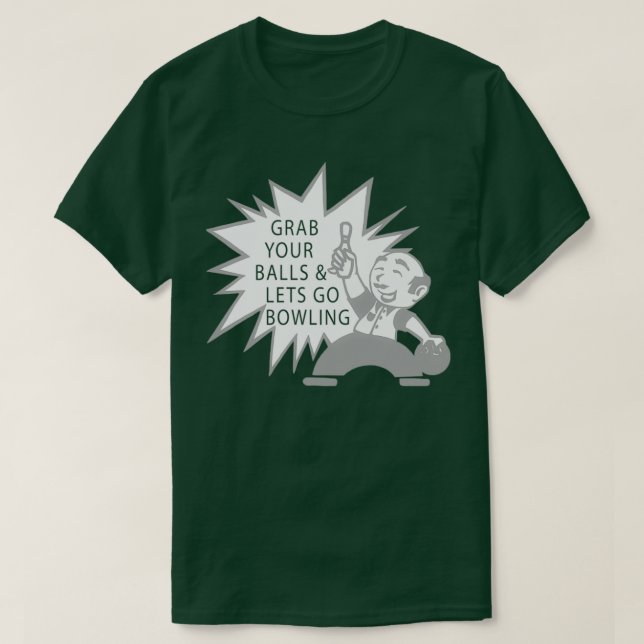 Mycket roligt Bowling T T Shirt (Design framsida)