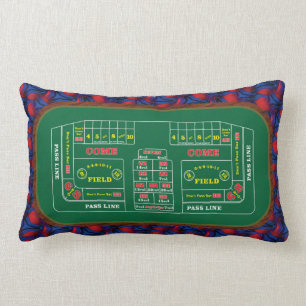 Mycket Roligt Craps Bord i Casino Image Dekorativ  Lumbarkudde