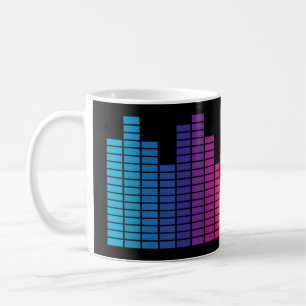 Mycket Roligt Digital Graphic Equalizer Coffee Mug Kaffemugg