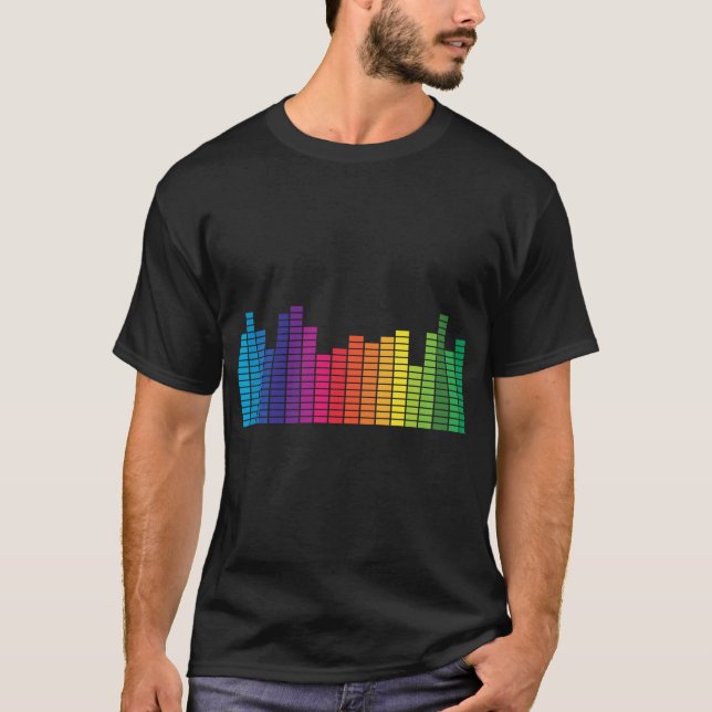 Mycket Roligt Digital Graphic Equalizer T-Shirt (Framsida)