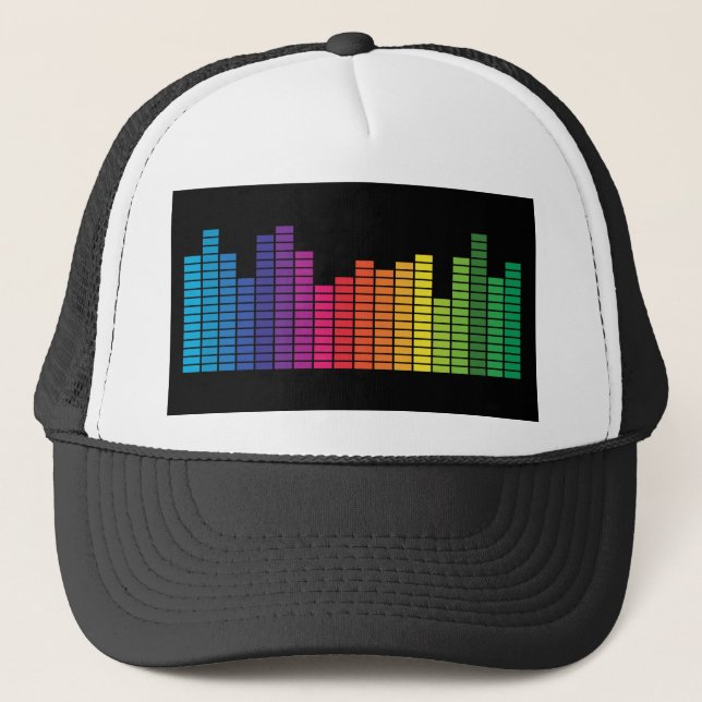Mycket Roligt Digital Graphics Equalizer Hat Keps (Framsida)
