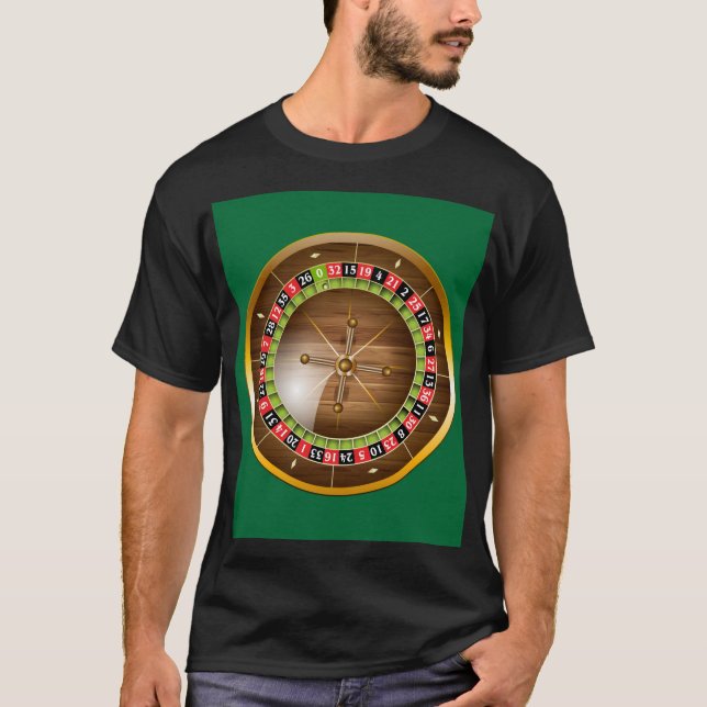 Mycket Roligt European Roulette Wheel T-Shirt (Framsida)