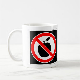 Mycket Roligt INGEN APPLE-signaturkaffe Mugg