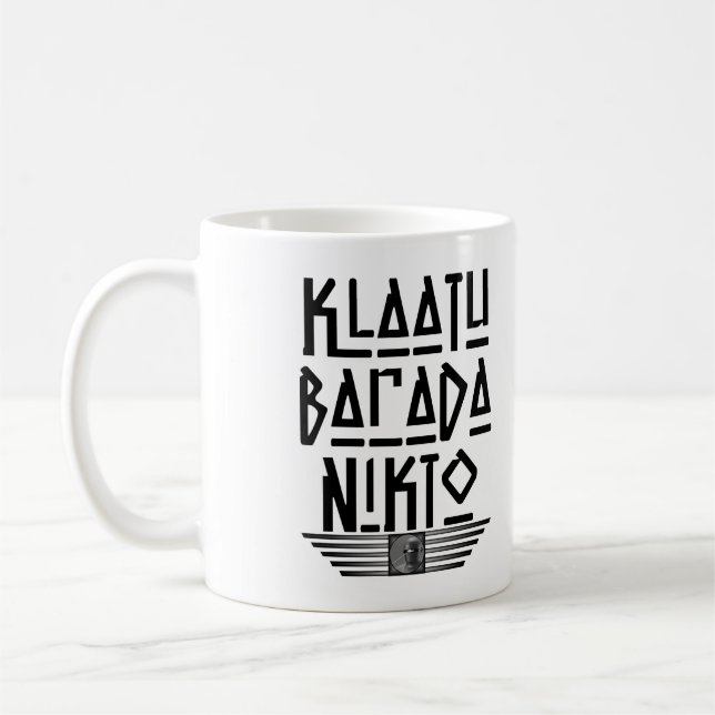 Mycket Roligt Klaatu Barada Nikto Coffee Mugg (Vänster)