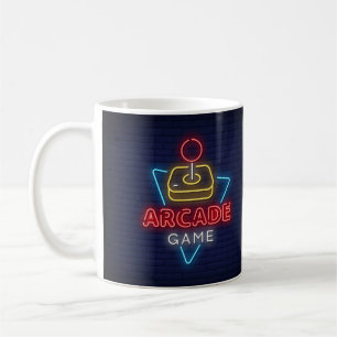 Mycket Roligt Klassiskt Arcade-spel med Joystick N Kaffemugg