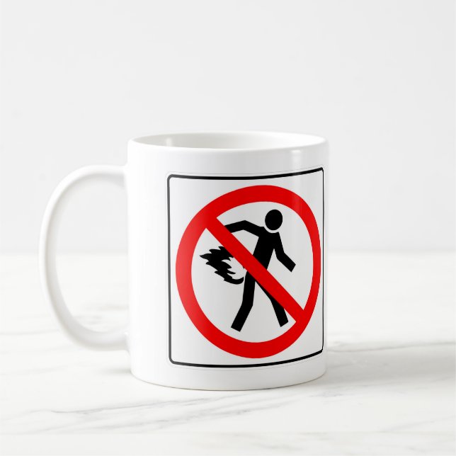 Mycket Roligt Klassiskt - ingen parkeringsbildskyl Kaffemugg (Vänster)