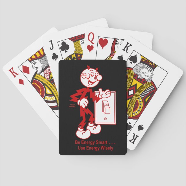 Mycket Roligt Reddy Kilowatt Casinokort (Baksidan)