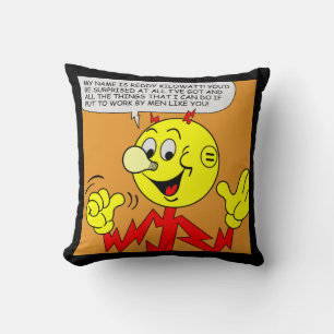 Mycket Roligt Reddy Kilowatt Dekorativ kudde