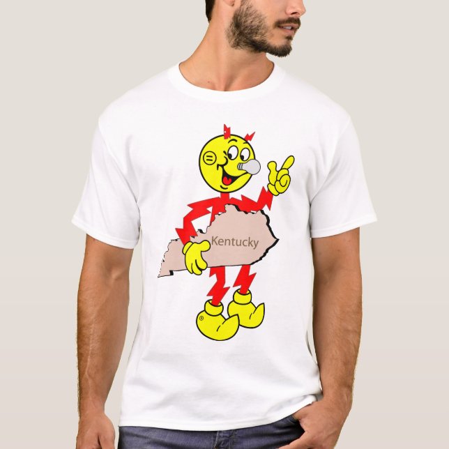 Mycket Roligt Reddy Kilowatt Kentucky T-Shirt (Framsida)