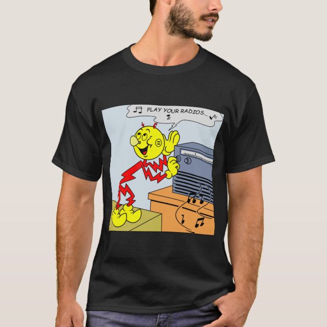 Mycket Roligt Reddy Kilowatt T-Shirt (Framsida)