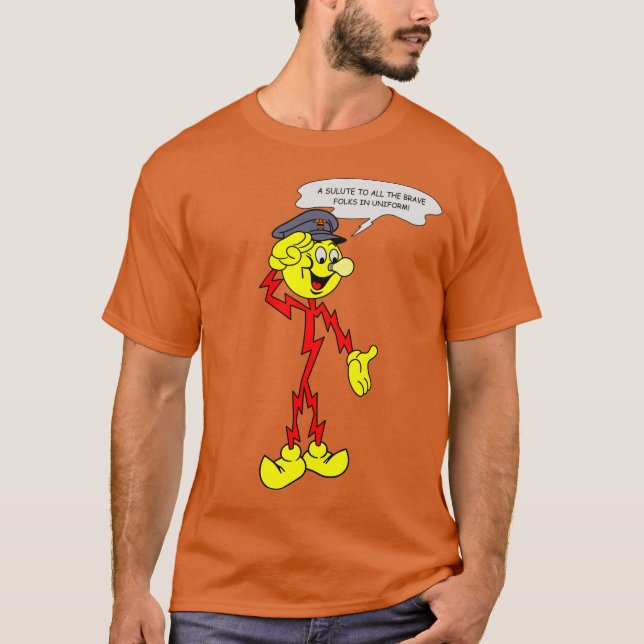 Mycket Roligt Reddy Kilowatt T-Shirt (Framsida)