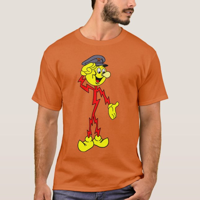 Mycket Roligt Reddy Kilowatt T-Shirt (Framsida)