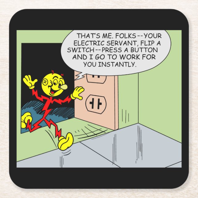 Mycket Roligt Reddy Kilowatt Underlägg uppsättning (Framsidan)