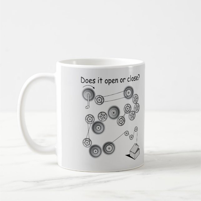 Mycket Roligt Redskap och Bälte puzzelkaffe Mugg (Vänster)